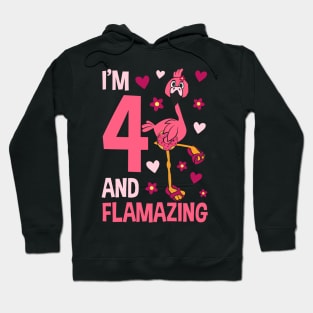 I'm 4 and Flamazing Flamingo Hoodie